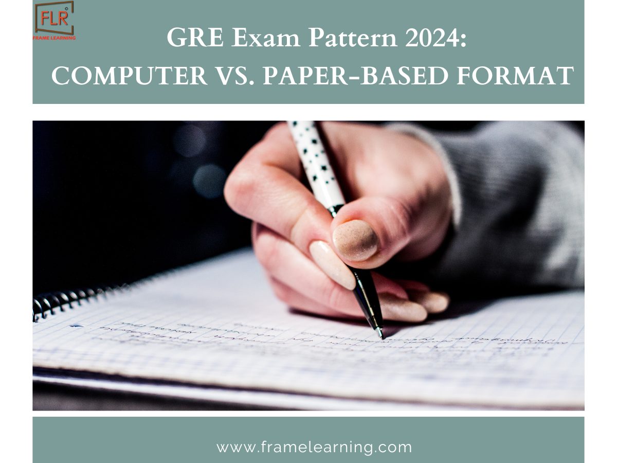 GRE Exam Pattern 2024 Computer vs. Paper-Based Format